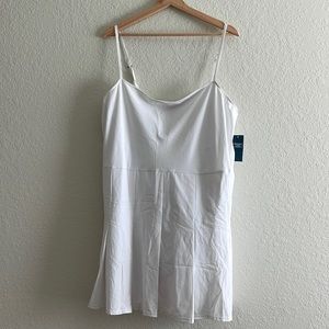 Abercrombie & Fitch pleated white athletic dress